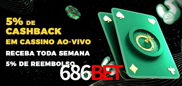 Promoções do cassino ao Vivo 686bet